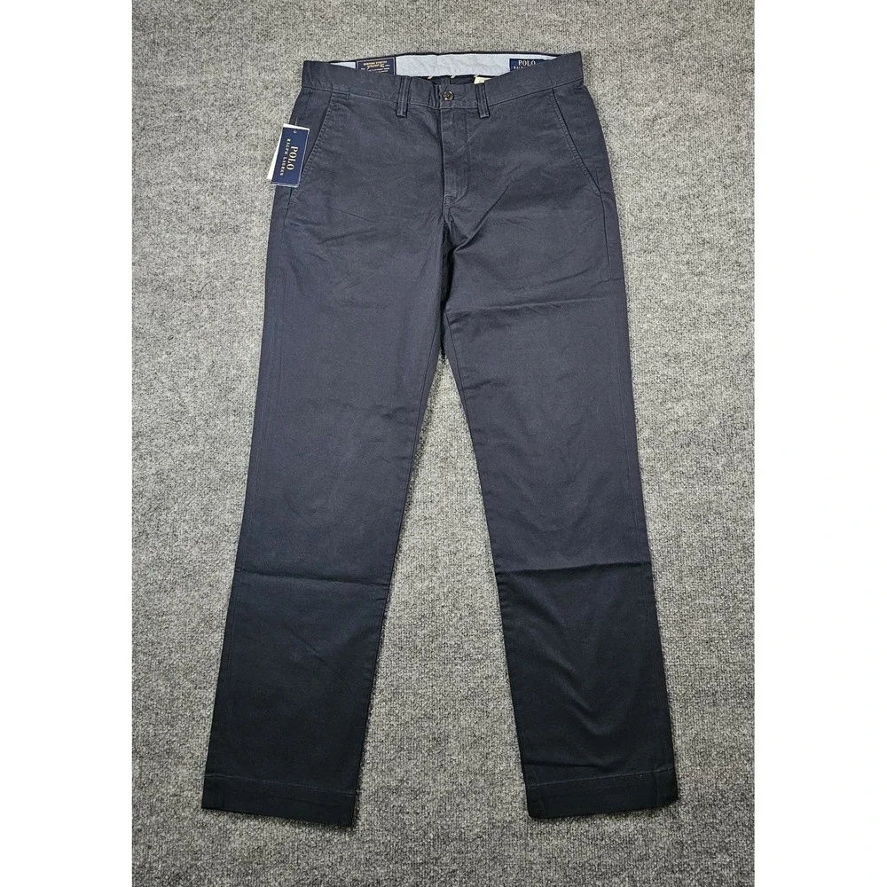 Polo Ralph Lauren Bedford Stretch Straight Leg Pant Size 32x32 Ink Blue